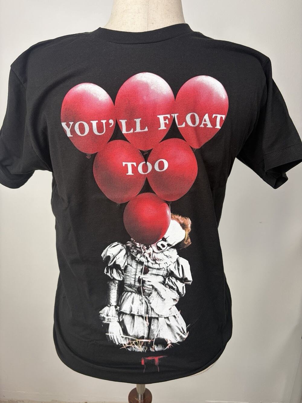 IT Pennywise You’ll Float Too T Shirt Black Horror Halloween S M New